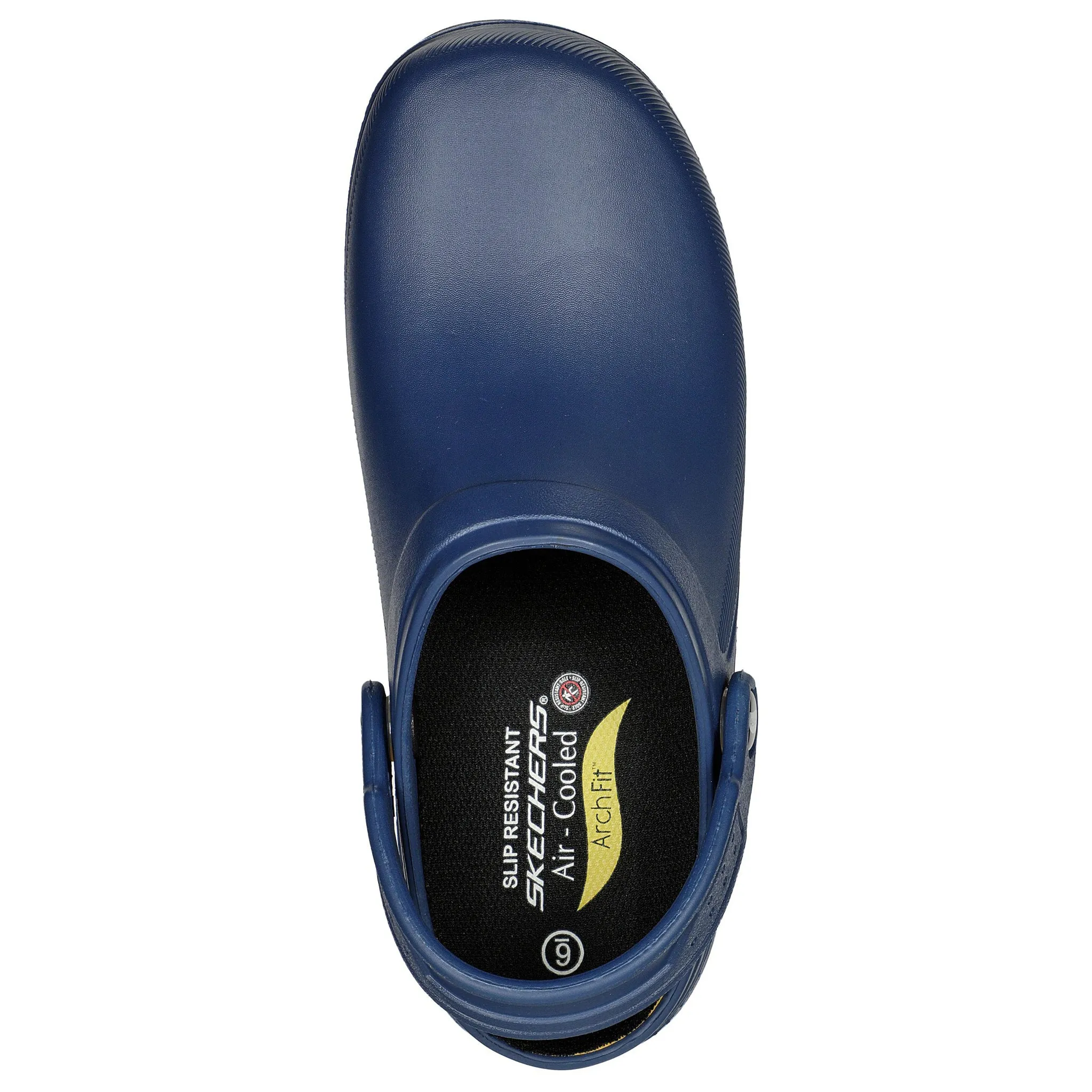 Skechers Women's 108067 Work Arch Fit Riverbound Pasay Navy Work Shoes Clogs