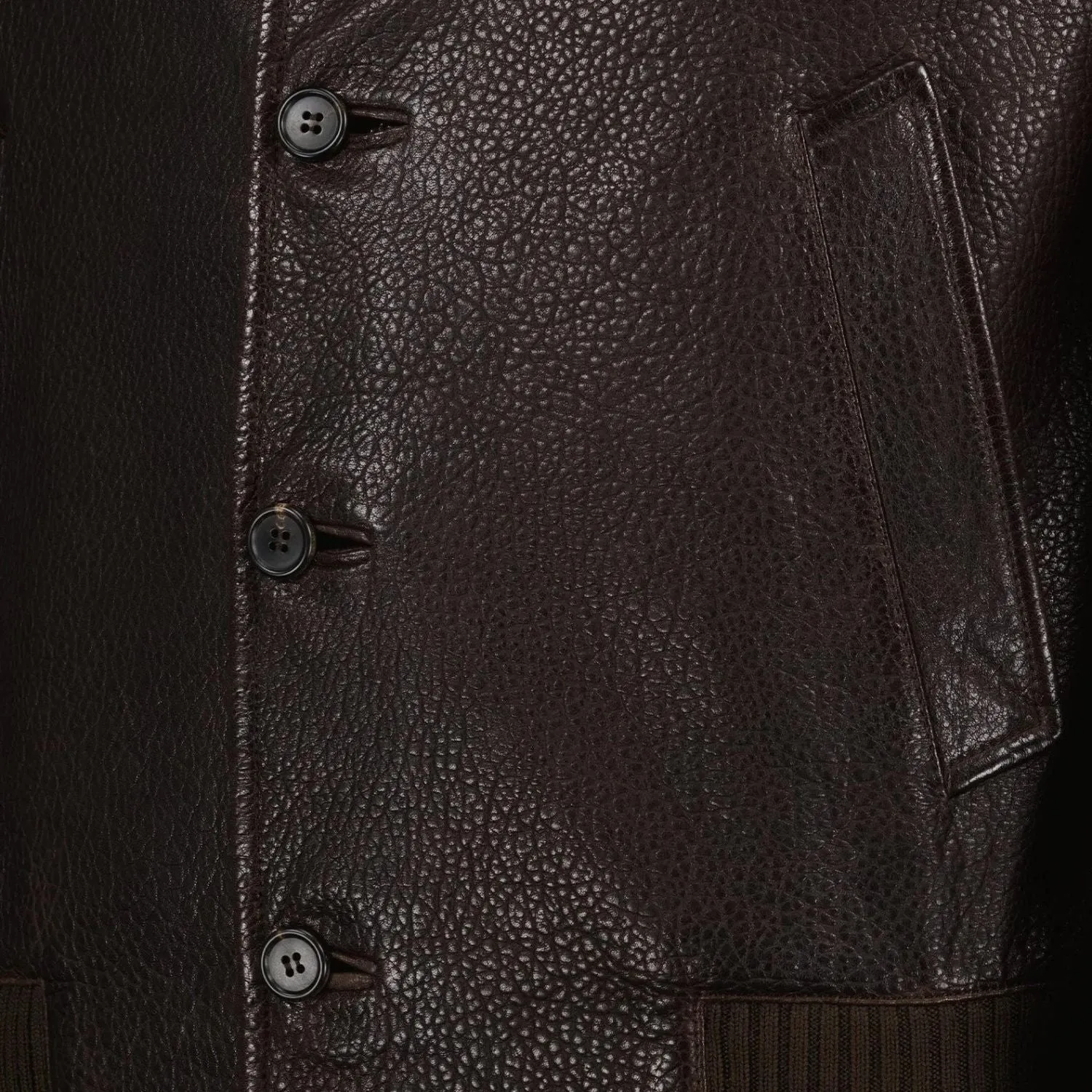 The Rustler's Ridge - Pebbled Leather Jacket