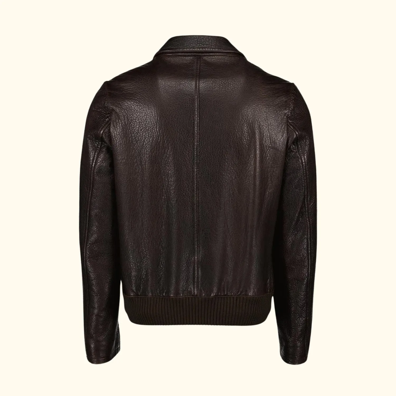 The Rustler's Ridge - Pebbled Leather Jacket