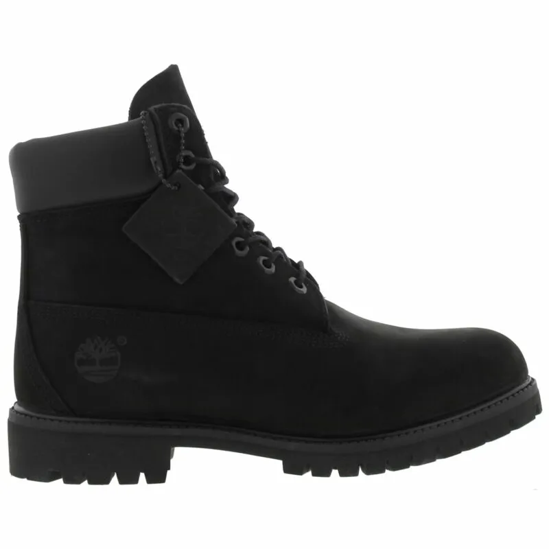 Timberland 6 Inch Classic Premium Mens Wide Black Waterproof Boots Size 7-14.5