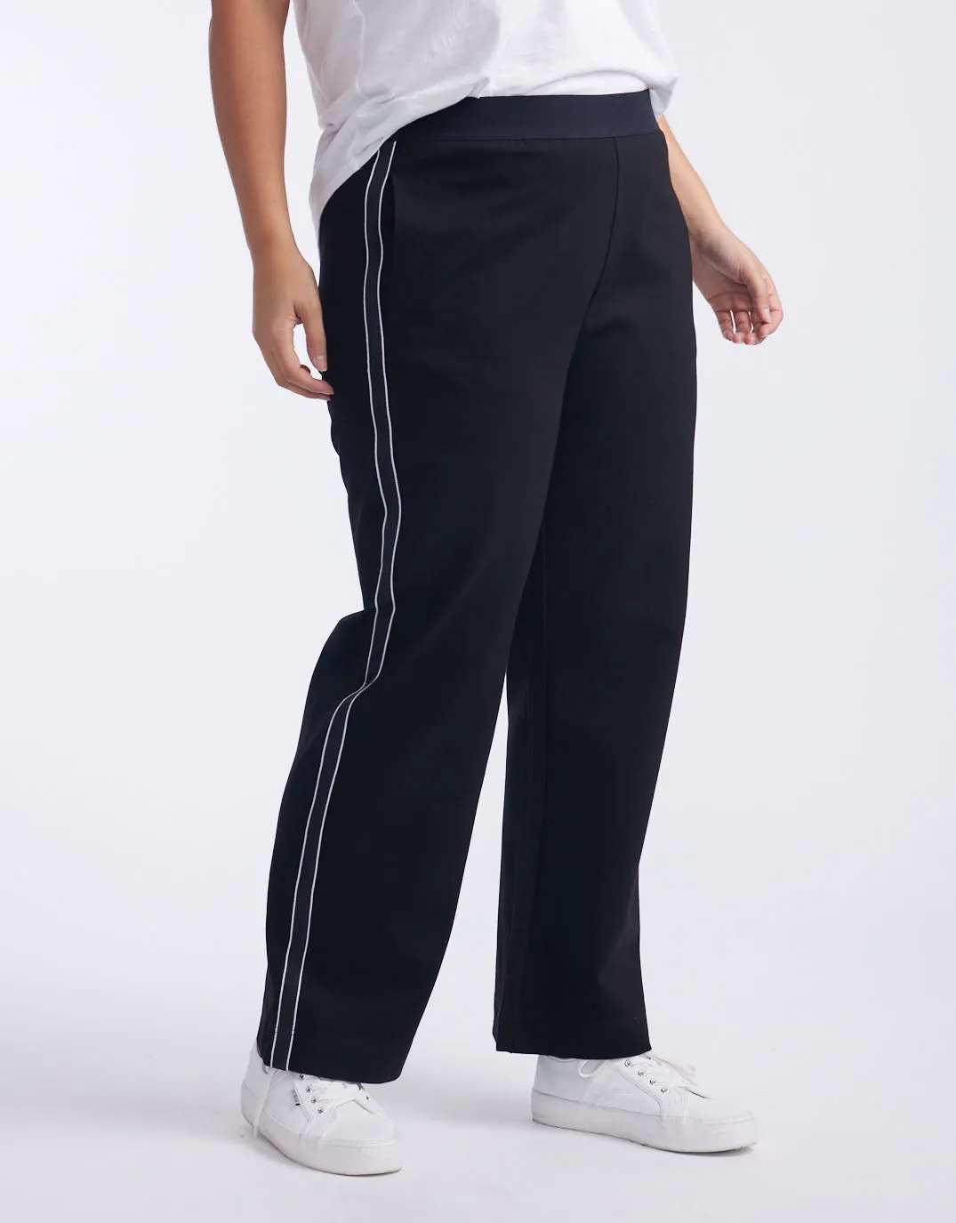 Timeless Straight Leg Ponti Pant - French Tape