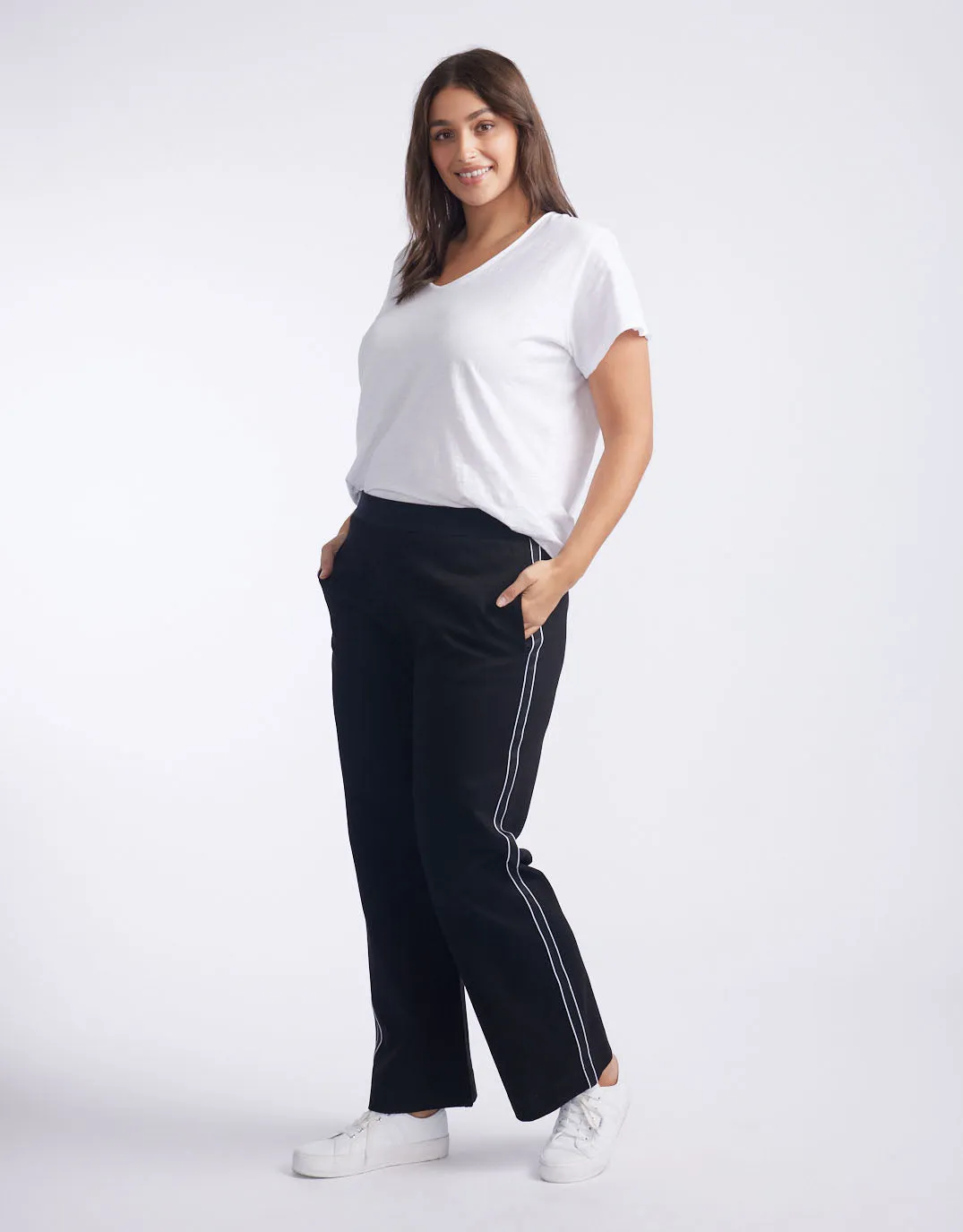 Timeless Straight Leg Ponti Pant - French Tape