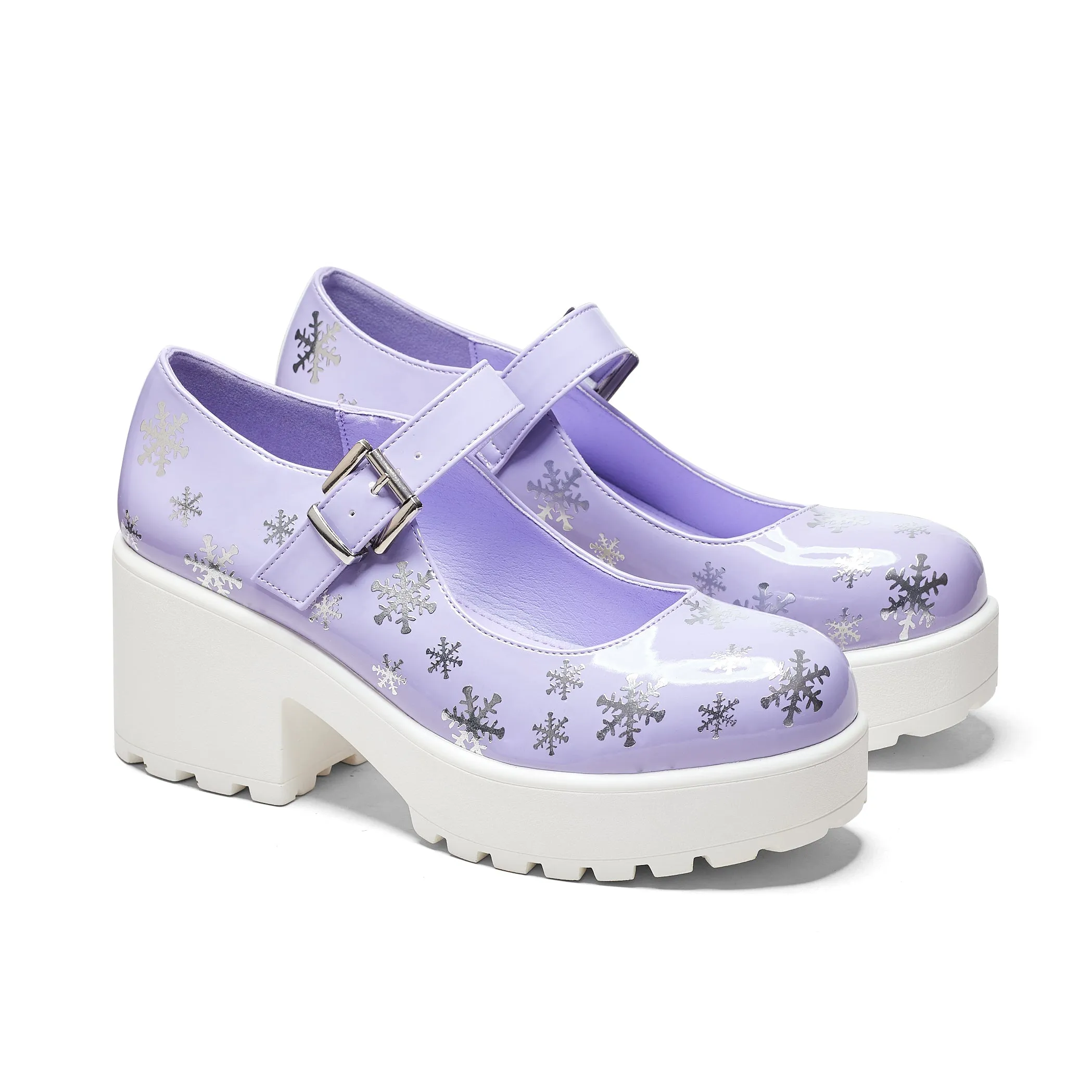 Tira Purple Mary Janes ' Frosty Kisses Edition'